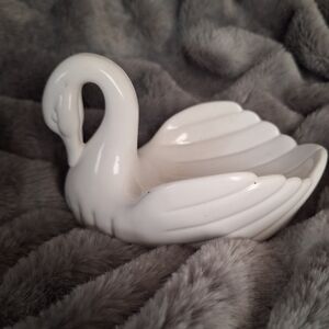 Source Unknown White Swan Vanity Tray